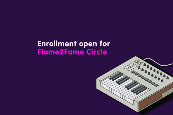 Flame2Fame Circle music production community enrollment open